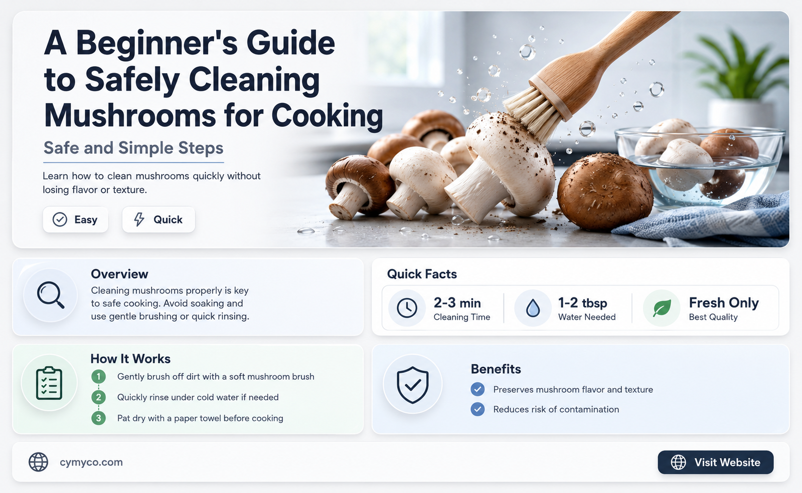 how to clean mushrooms before use