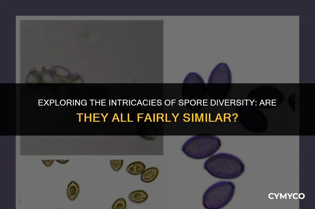 are all the spores fairly similar
