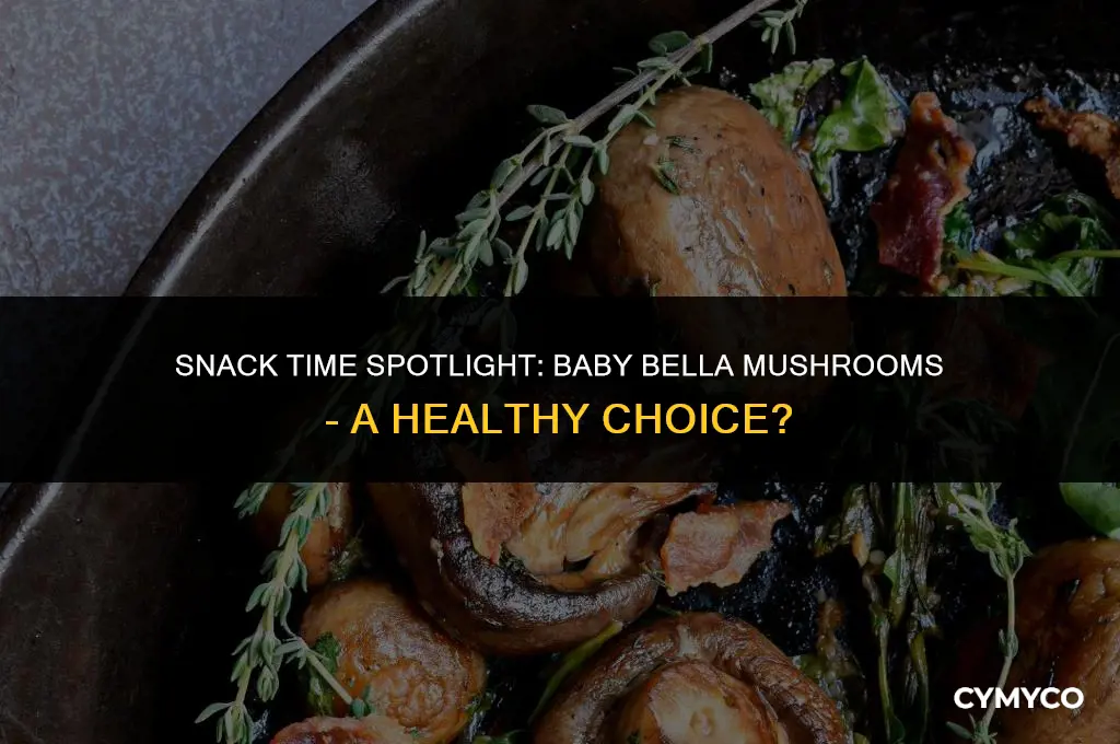 are baby bella mushrooms good for snacks