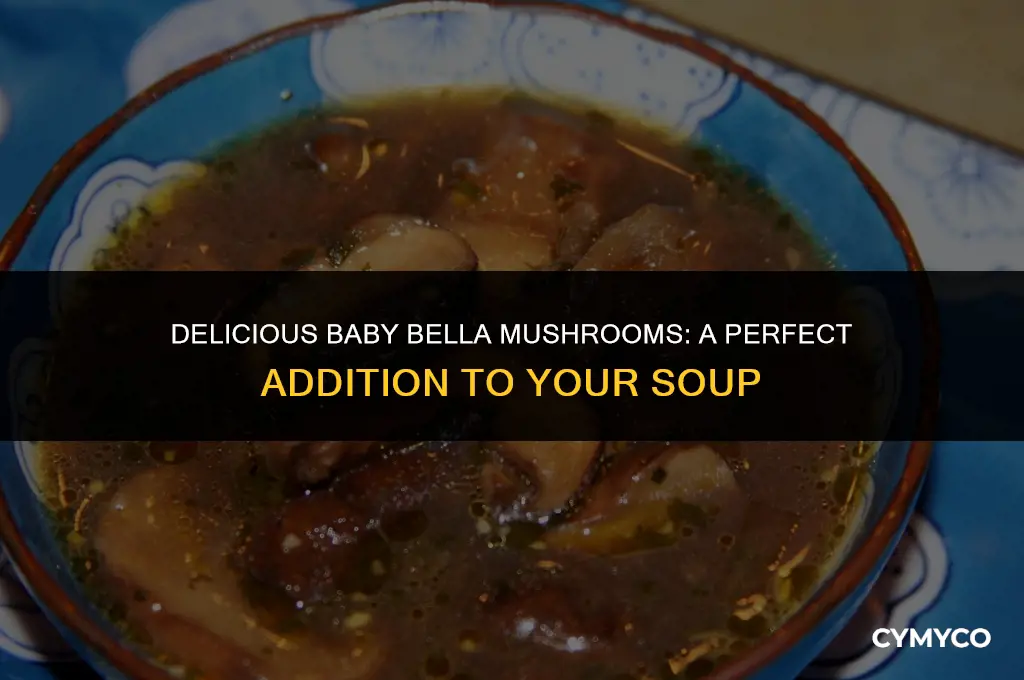 are baby bella mushrooms good to use in soup