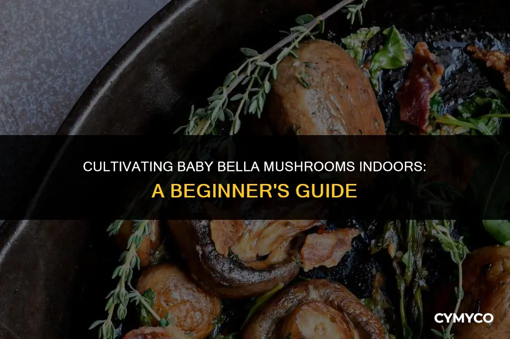 are baby bella mushrooms grow indoors