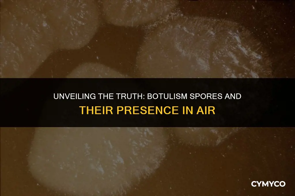 are botulism spores present in air