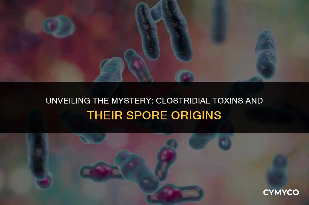 are clostridial toxins produced by spores or