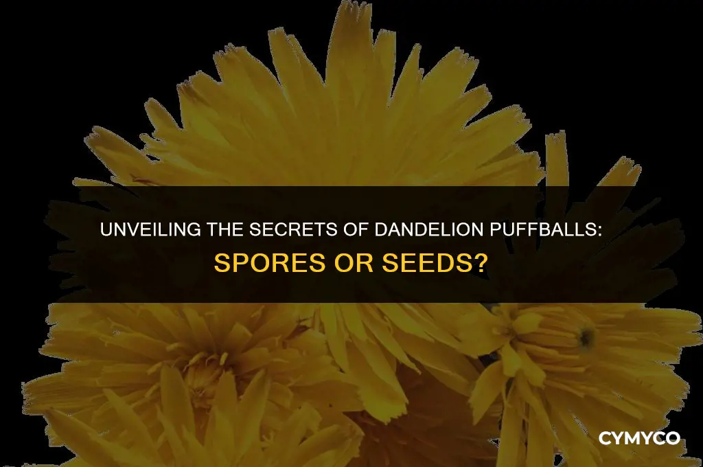 are dandelion puffballs spores