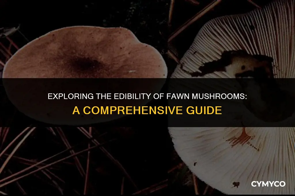 are fawn mushroom edible