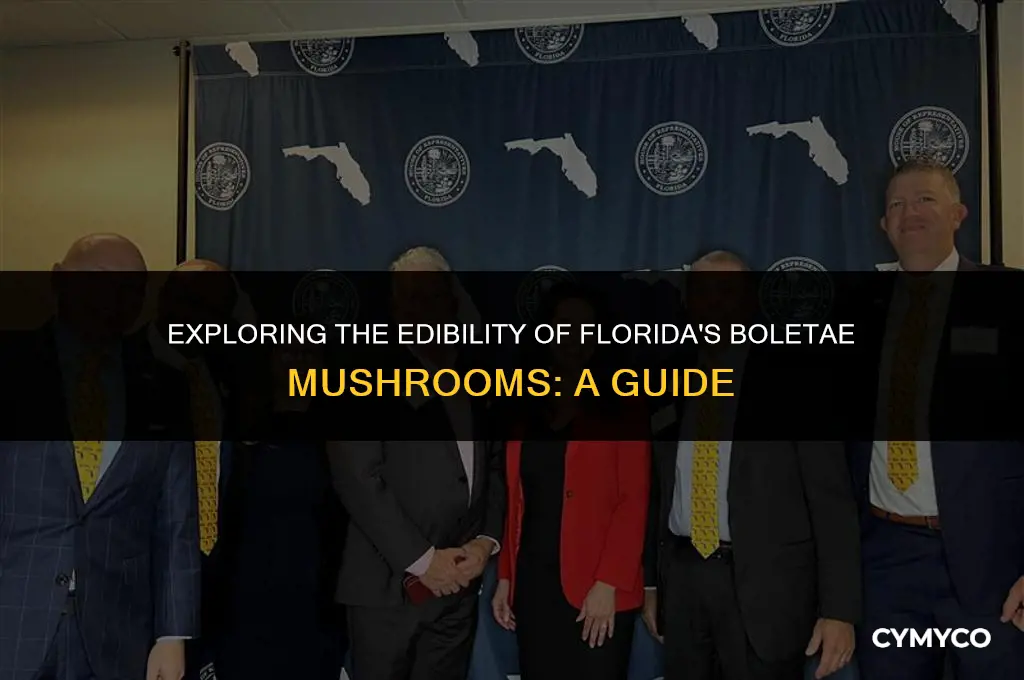 are florida bolitae mushrooms edible
