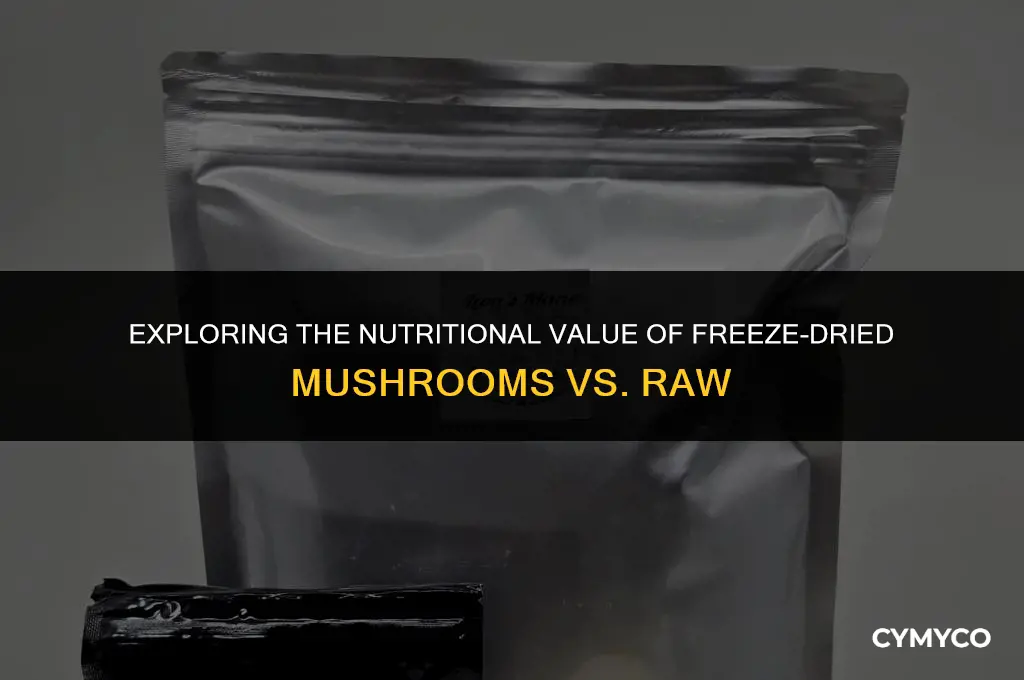 are freeze dried mushrooms as good as raw