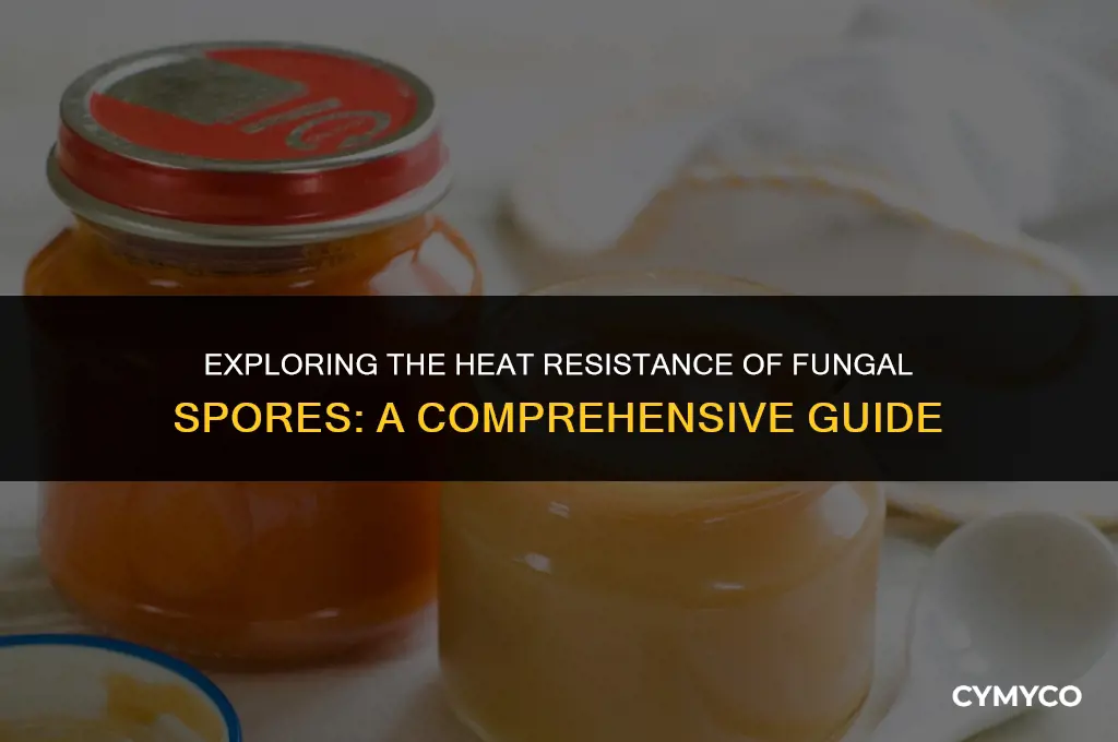 are fungal spores resistant to heat