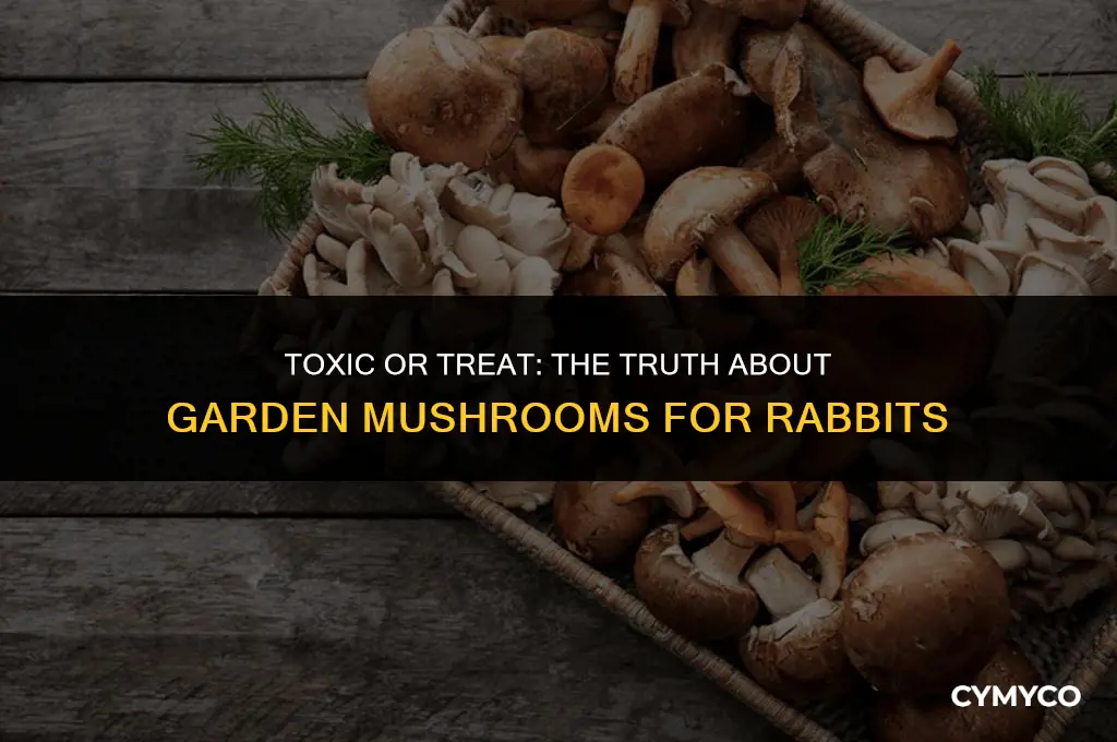 are garden mushrooms poisonous to rabbits