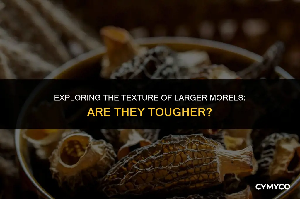 are larger morels tougher