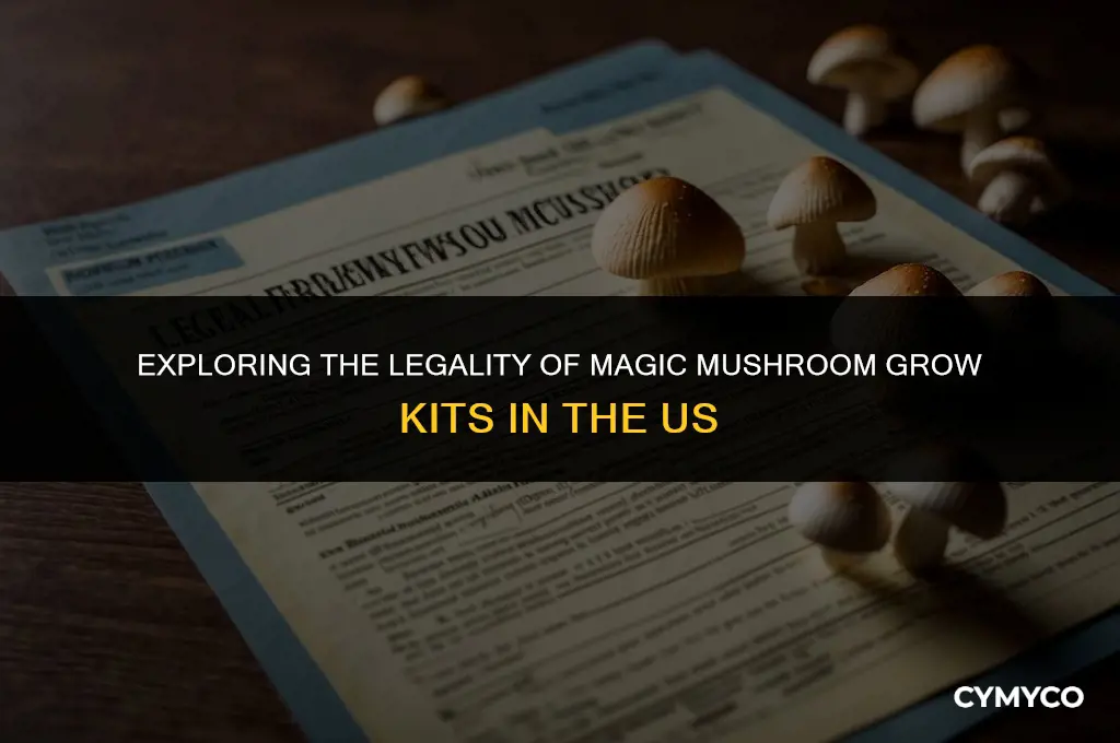 are magic mushroom grow kits illegal us