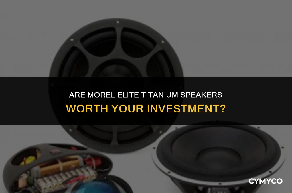 are morel elate titanium worth the money