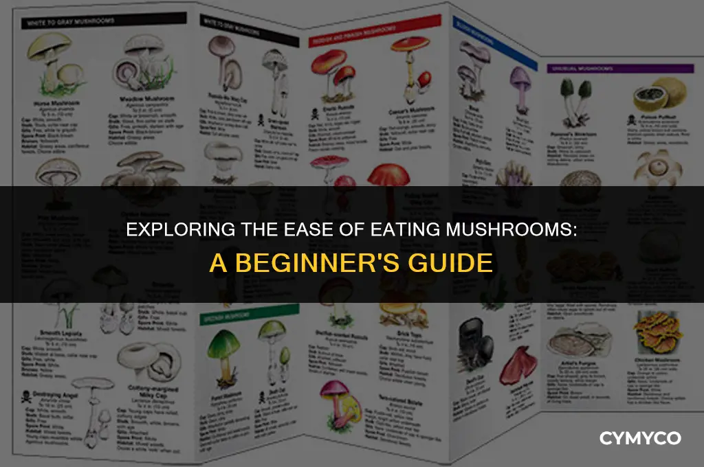are mushrooms difficult to eat
