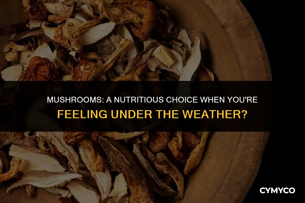 are mushrooms good to eat when sick
