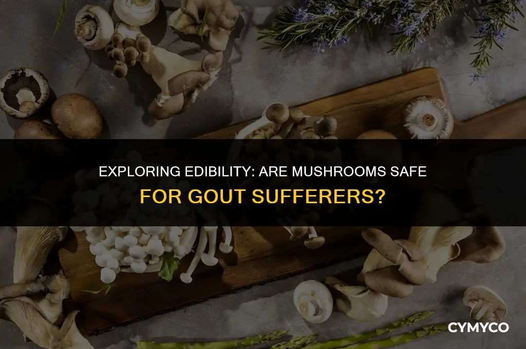 are mushrooms okay to eat with gout