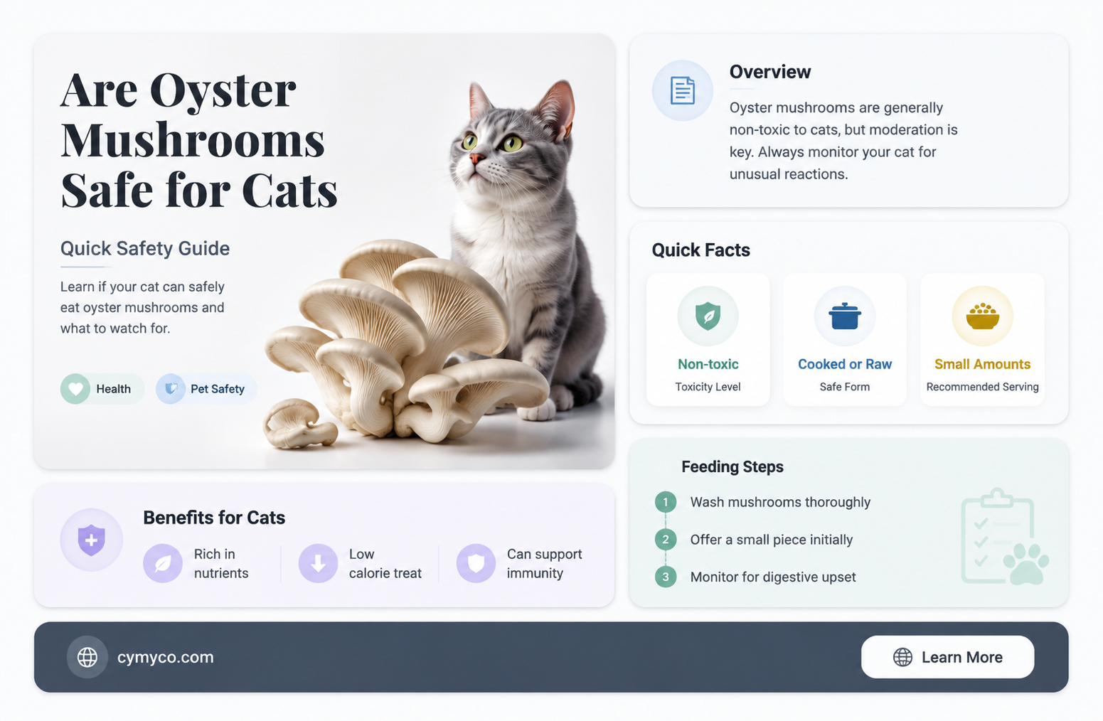 are oyster mushrooms bad for cats