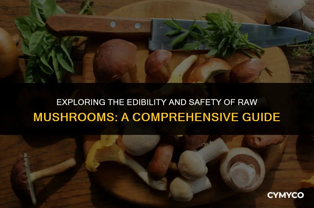 are raw mushrooms bad