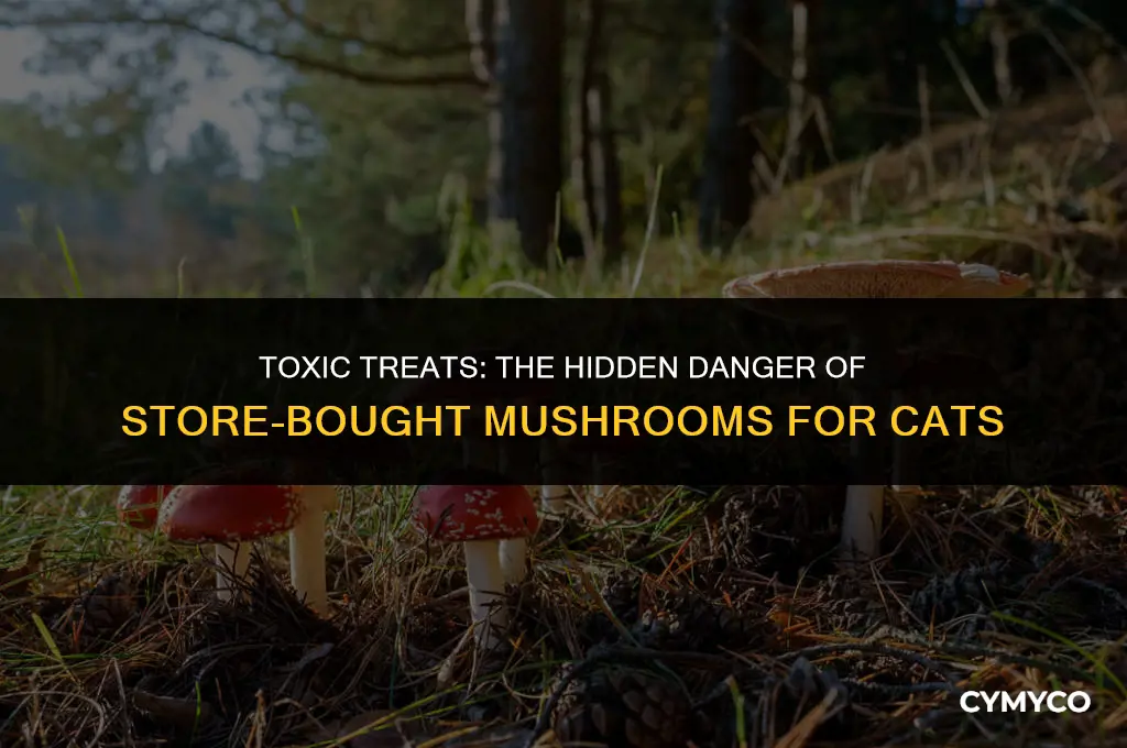 are store bought mushrooms poisonous to cats