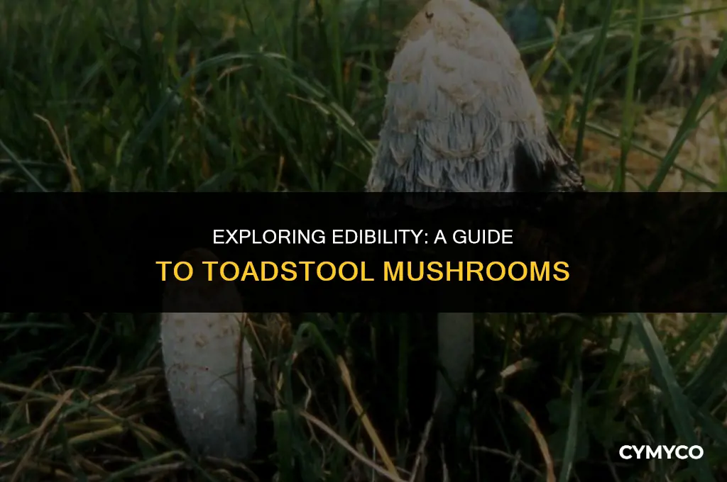 are toadstool mushroom mushrooms edible