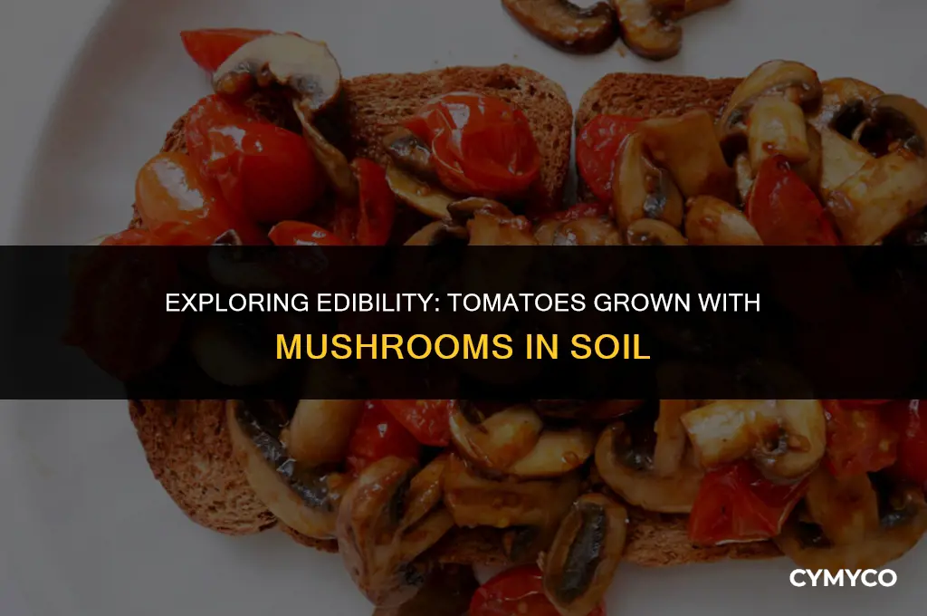 are tomatoes that have mushrooms in soil okay to eat