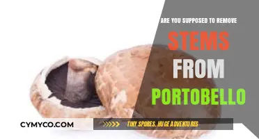 Portobello Perfection: Stem Removal Simplified for Culinary Success