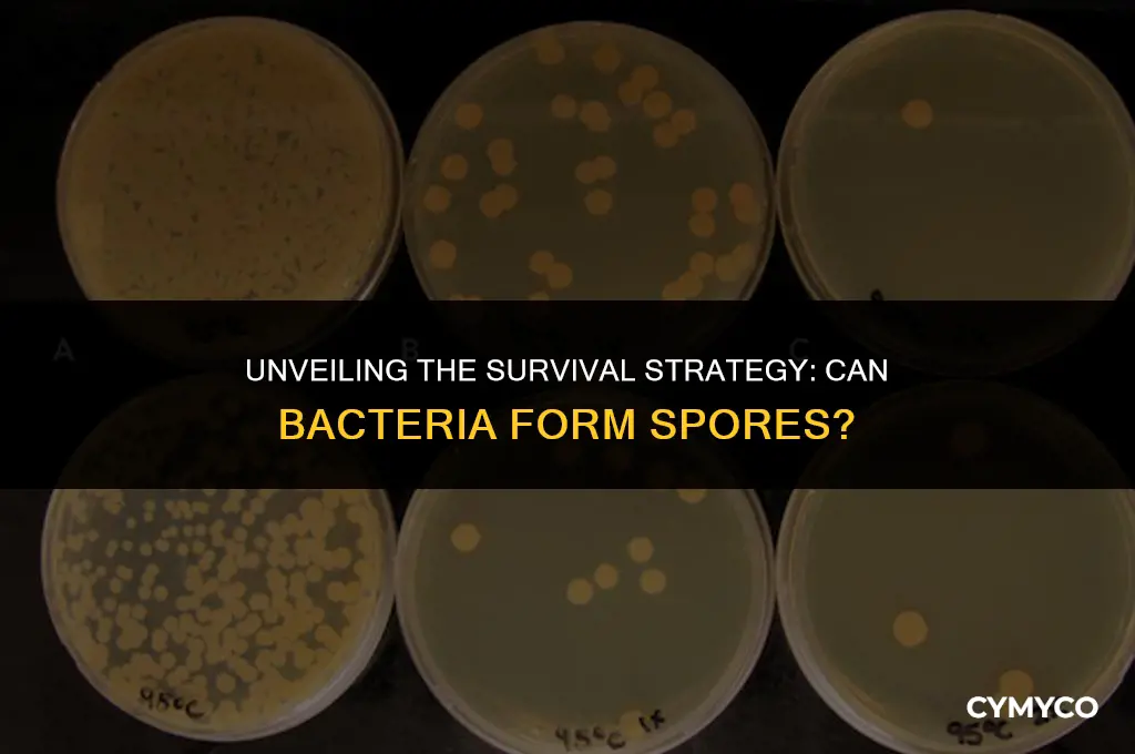 can bacteria form spores
