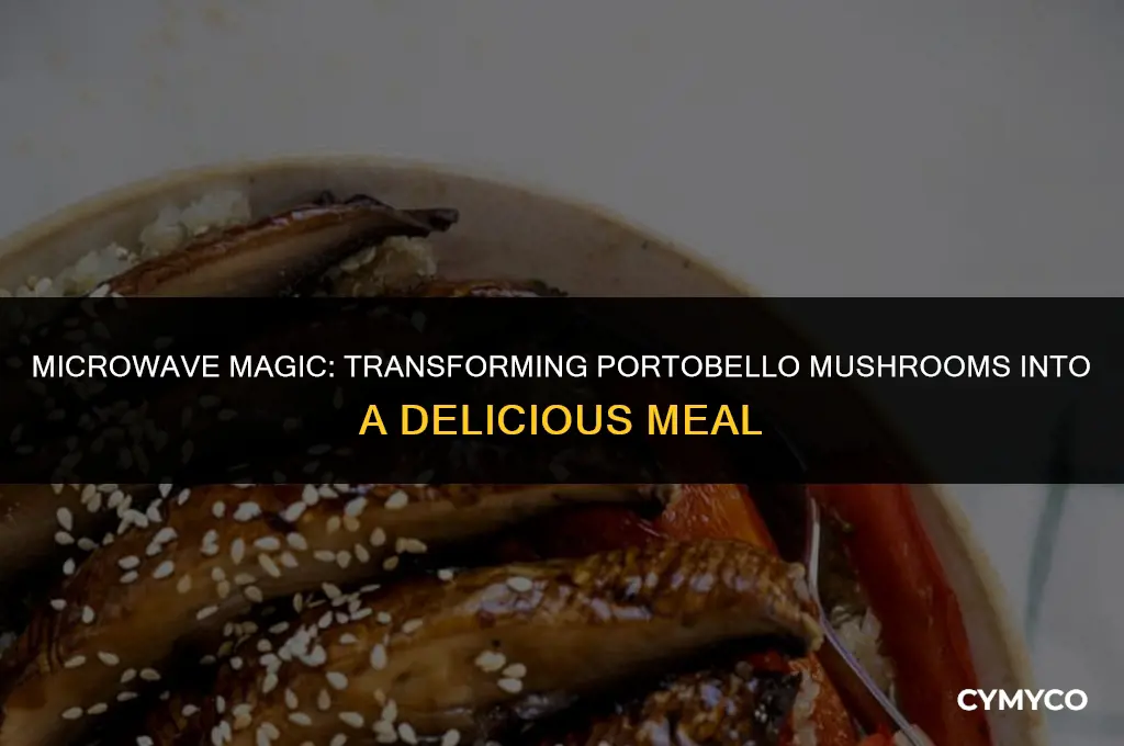 can i cook portobello myshroom in microwave