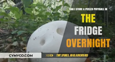 Storing Peeled Puffballs: A Guide to Overnight Refrigeration