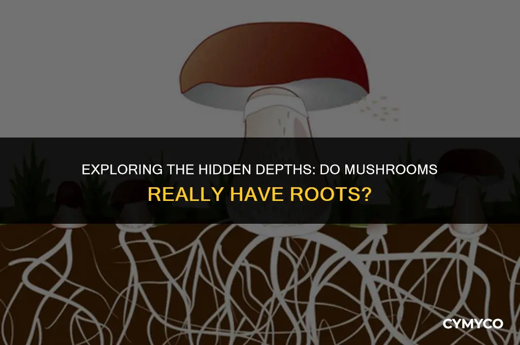 can mushrooms have roots