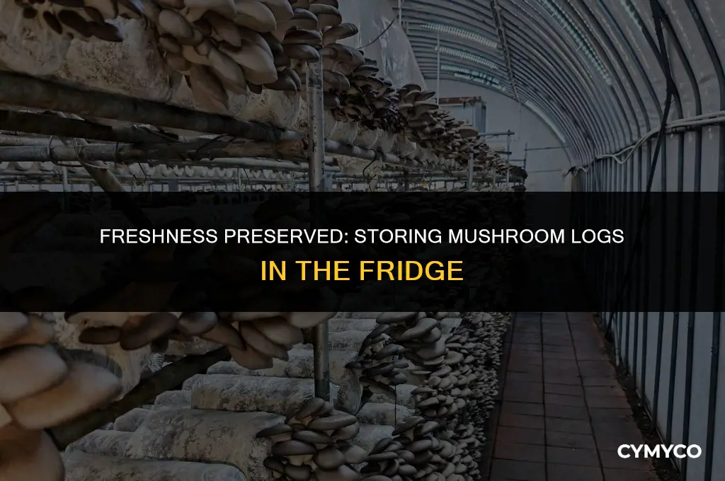 can mushrooms logs be stored in the fridge