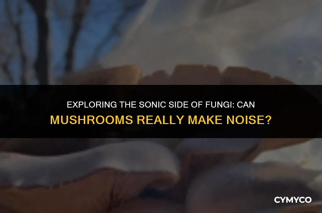 can mushrooms make noise