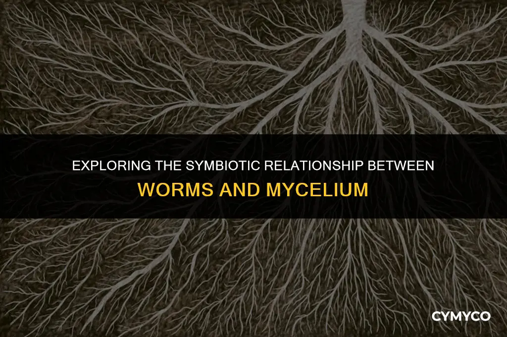 can worms eat mycelium