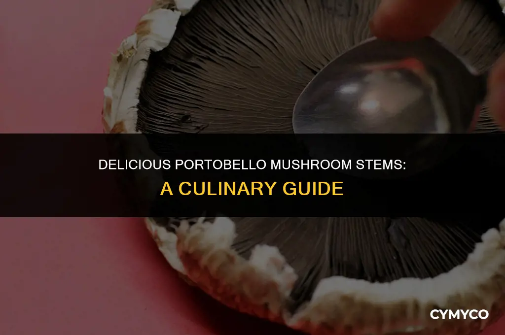 can you cook portobello mushroom stems