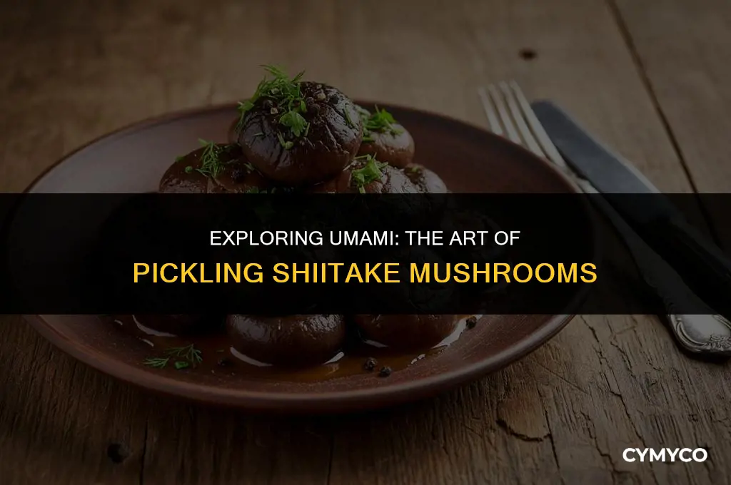 can you pickle shiitake