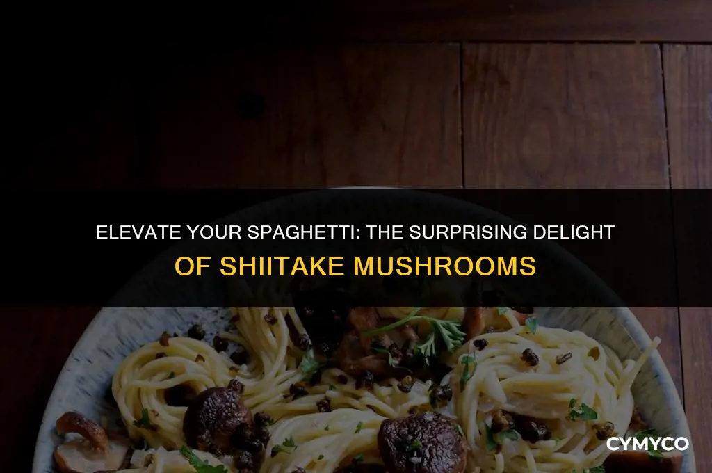can you put shiitake mushrioms in spaghetti