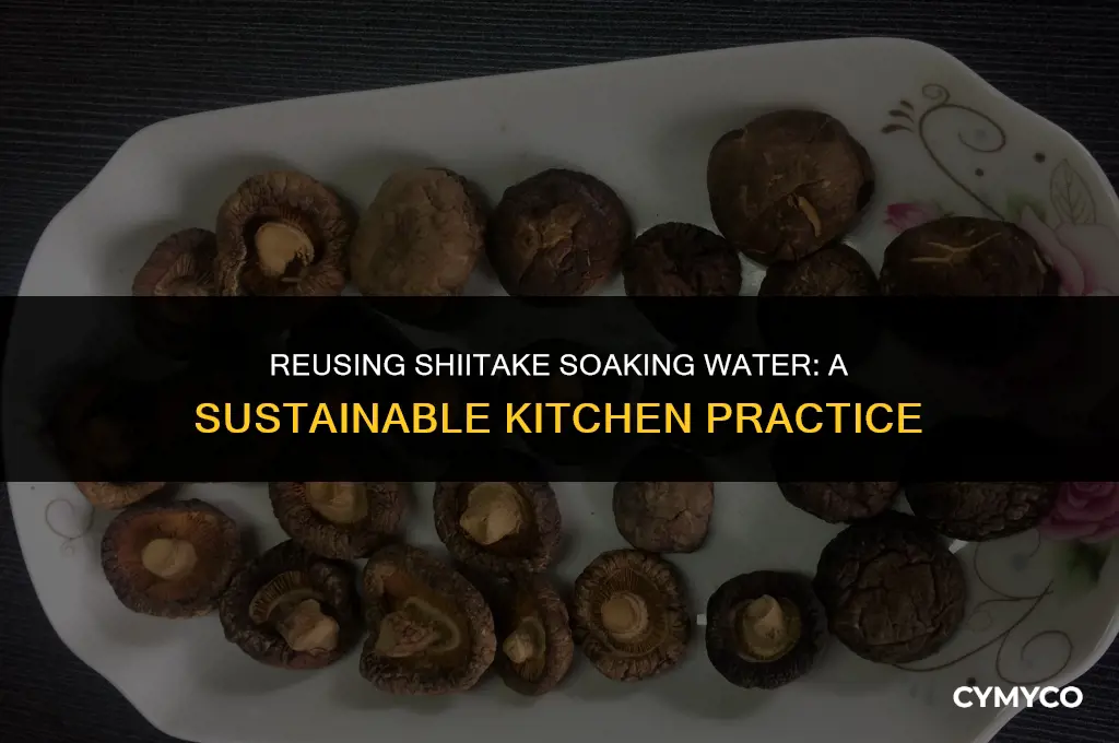 can you use the water that you soaked shiitakes in