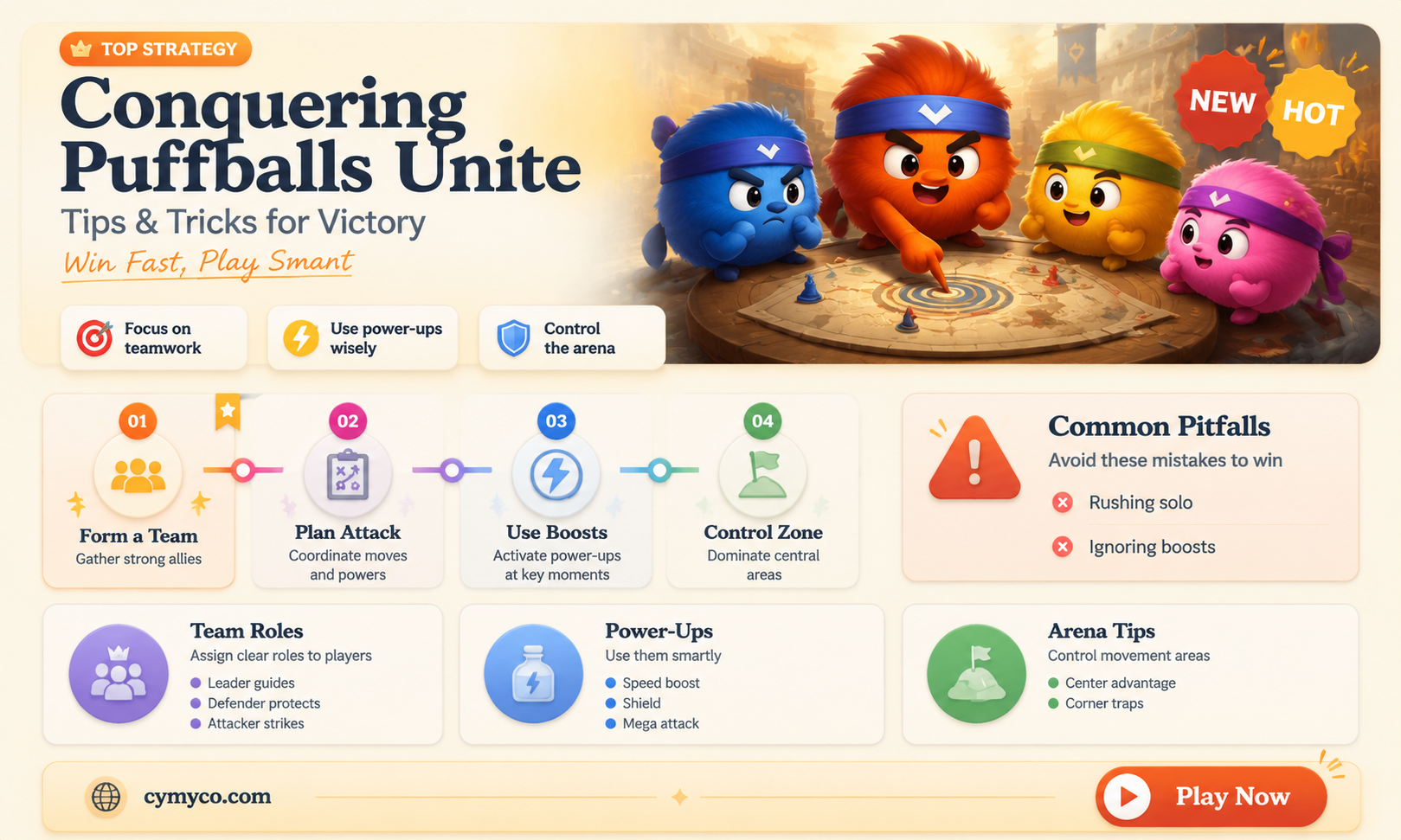how to beat puffballs unite