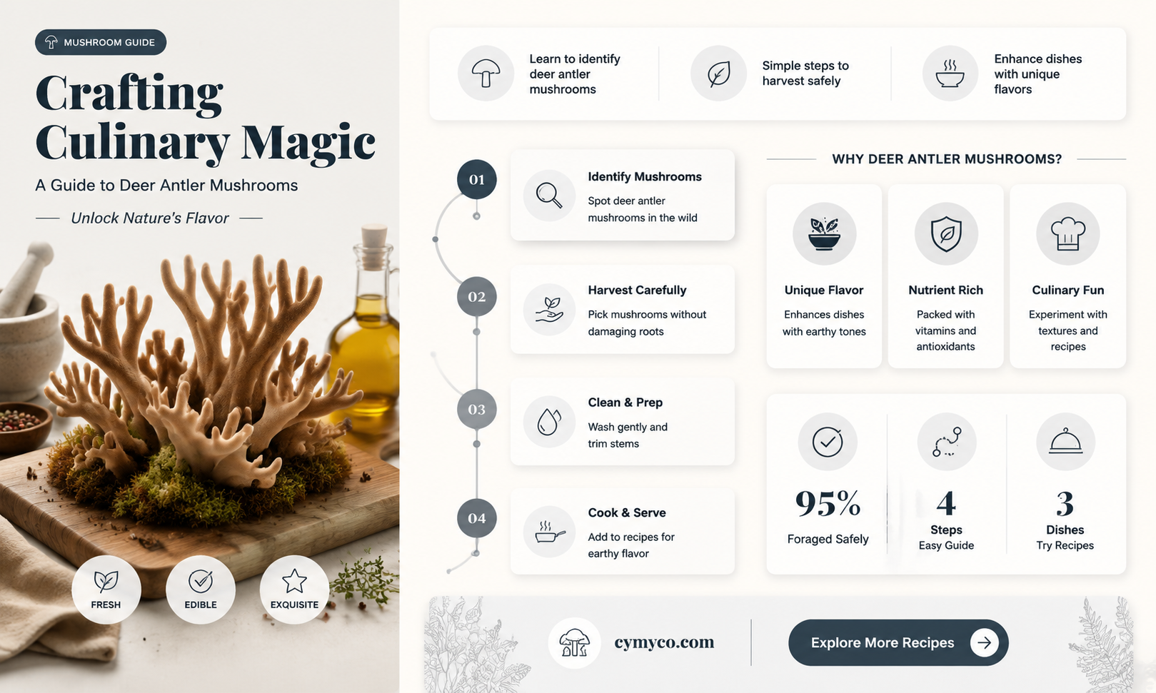 how to make deer antler mushrooms