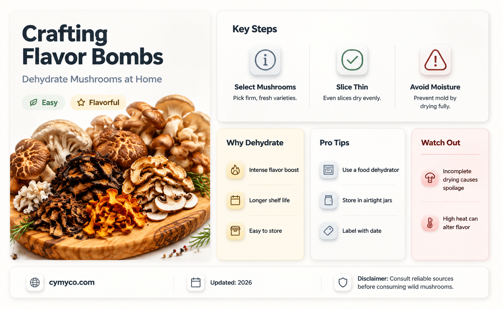 how to make dehydrated mushrooms