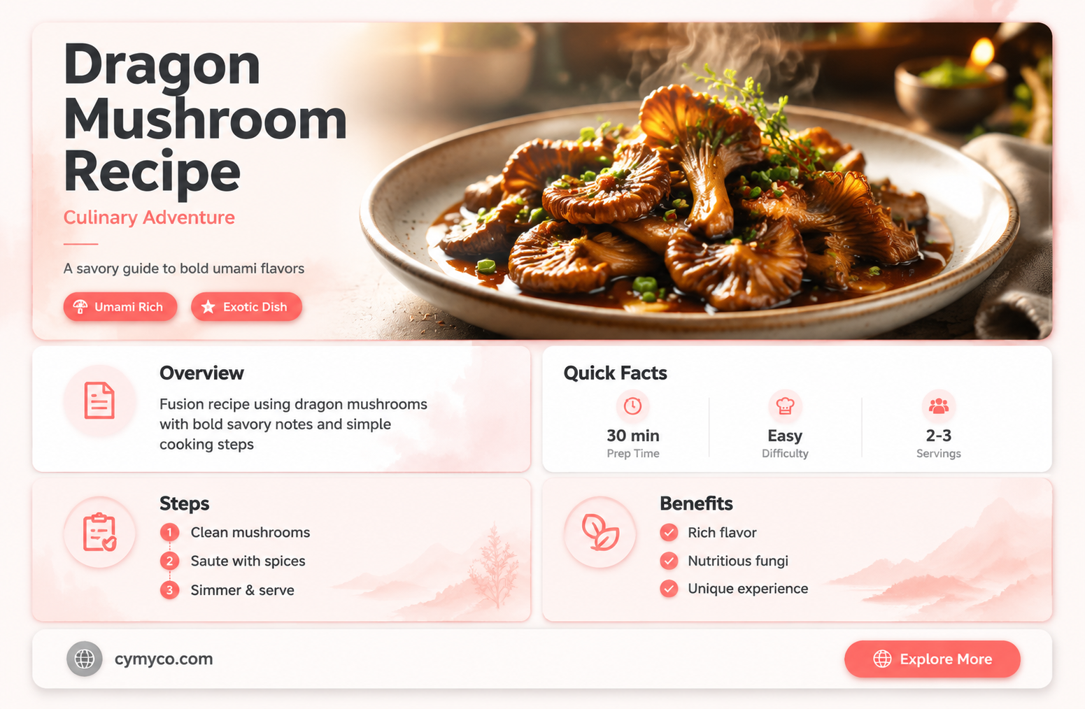 how to make dragon mushroom recipe
