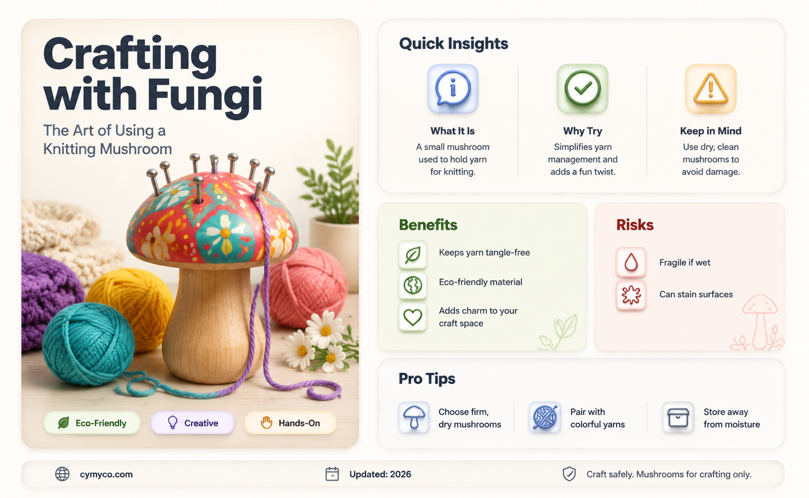 how do you use a knitting mushroom