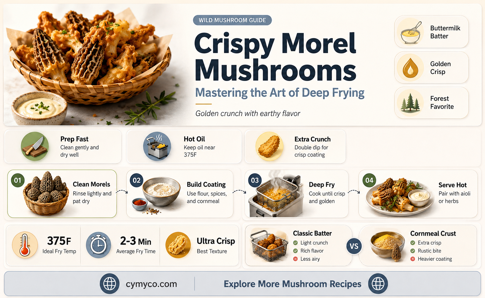 how long to deep fry morel mushrooms