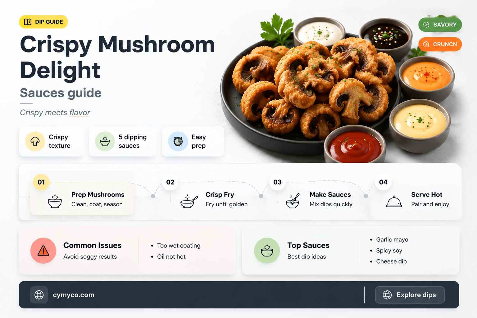 how to make dip for fried mushrooms