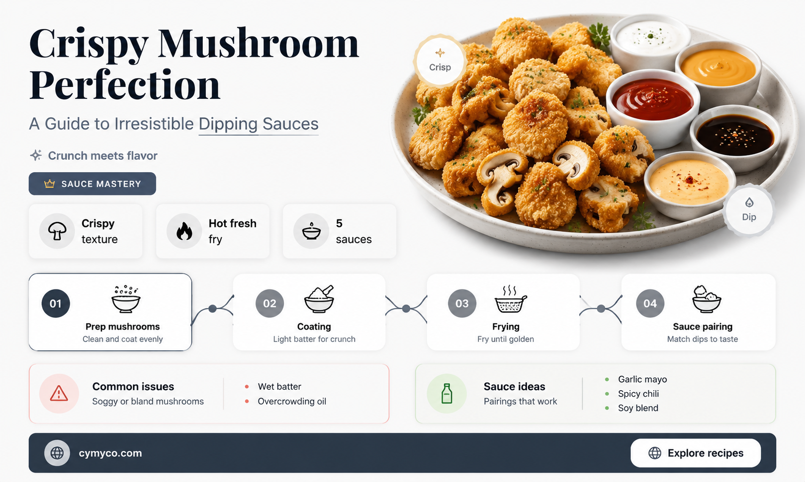 how to make dipping sauce for fried mushrooms