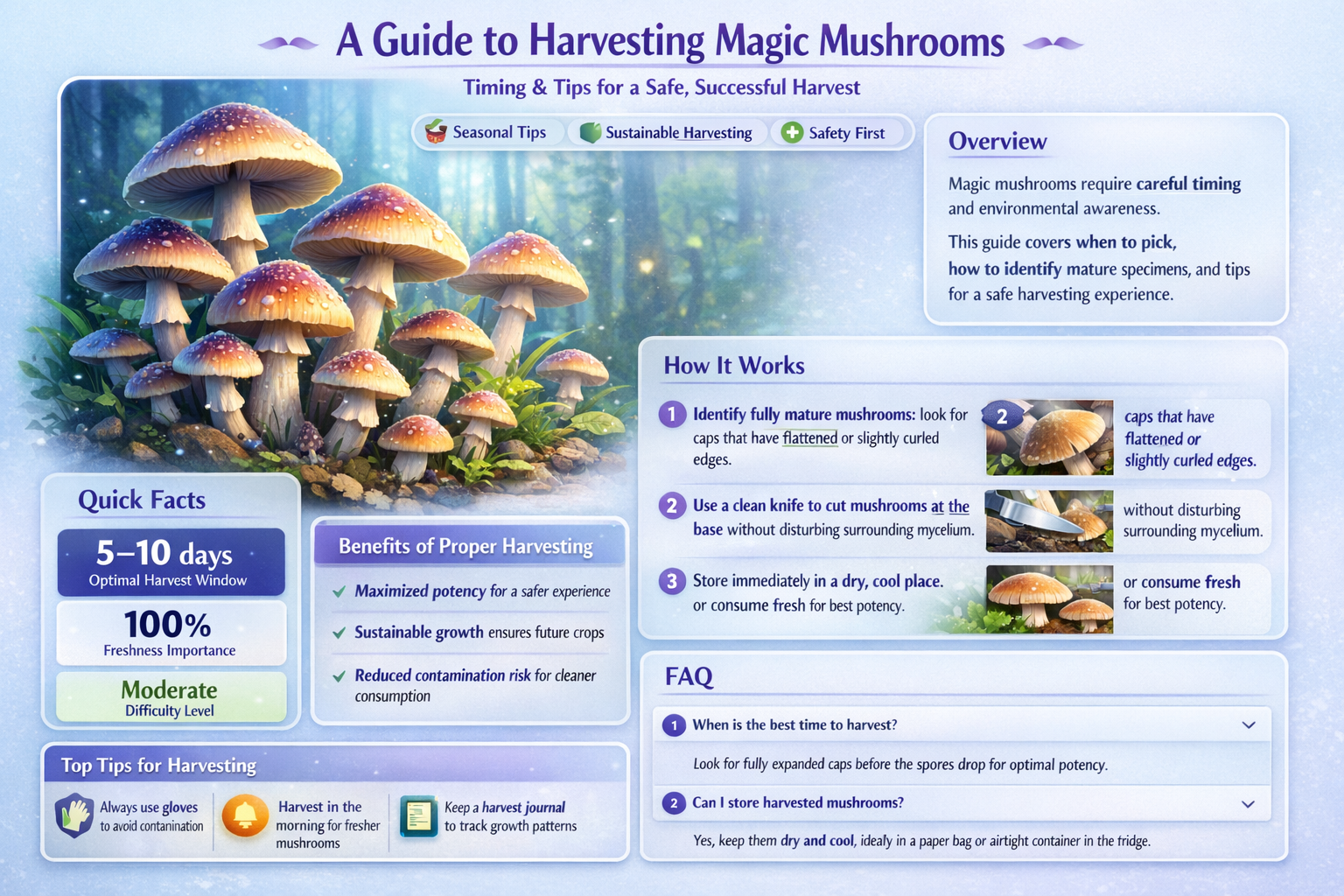 when do you pick magic mushrooms