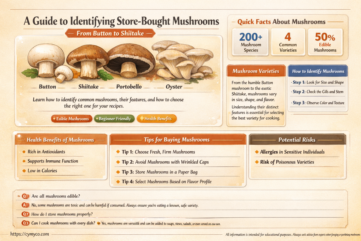 what kind of mushrooms am i getting at the store