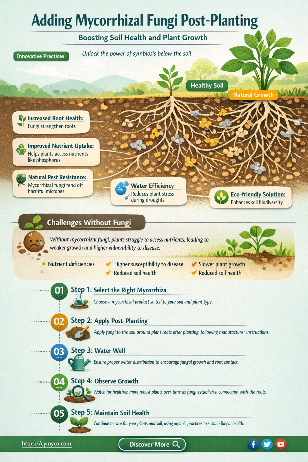 can i add mycorrhizal fungi after planting