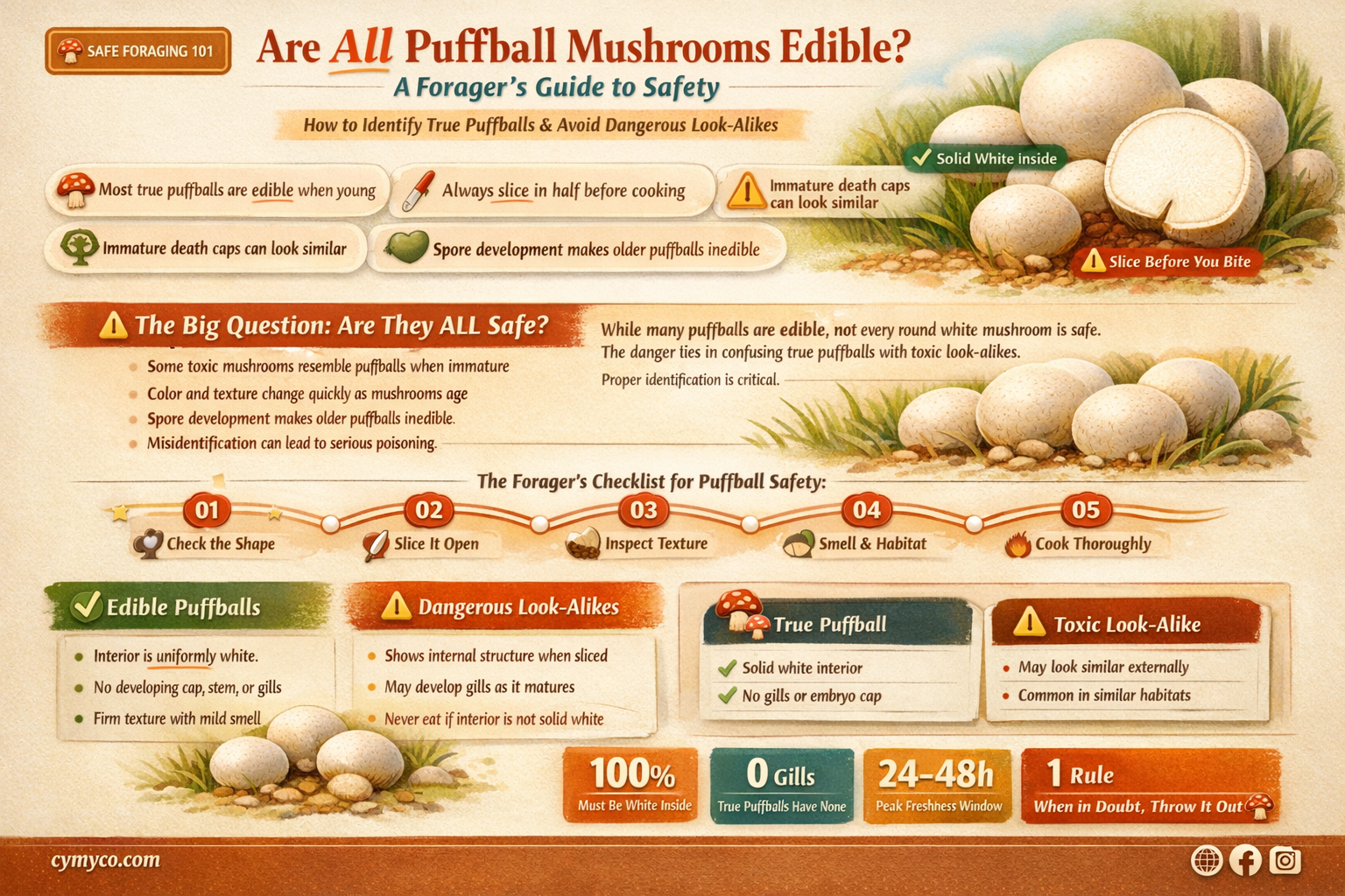 are all puffball mushrooms edible