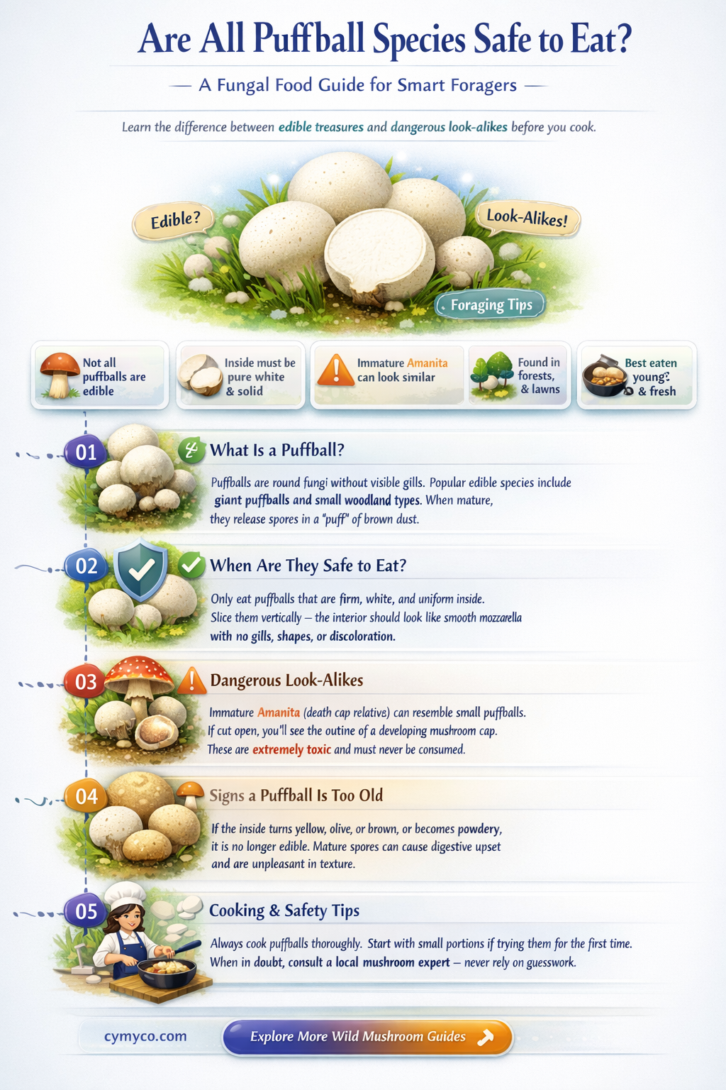 are all species of puffball edible