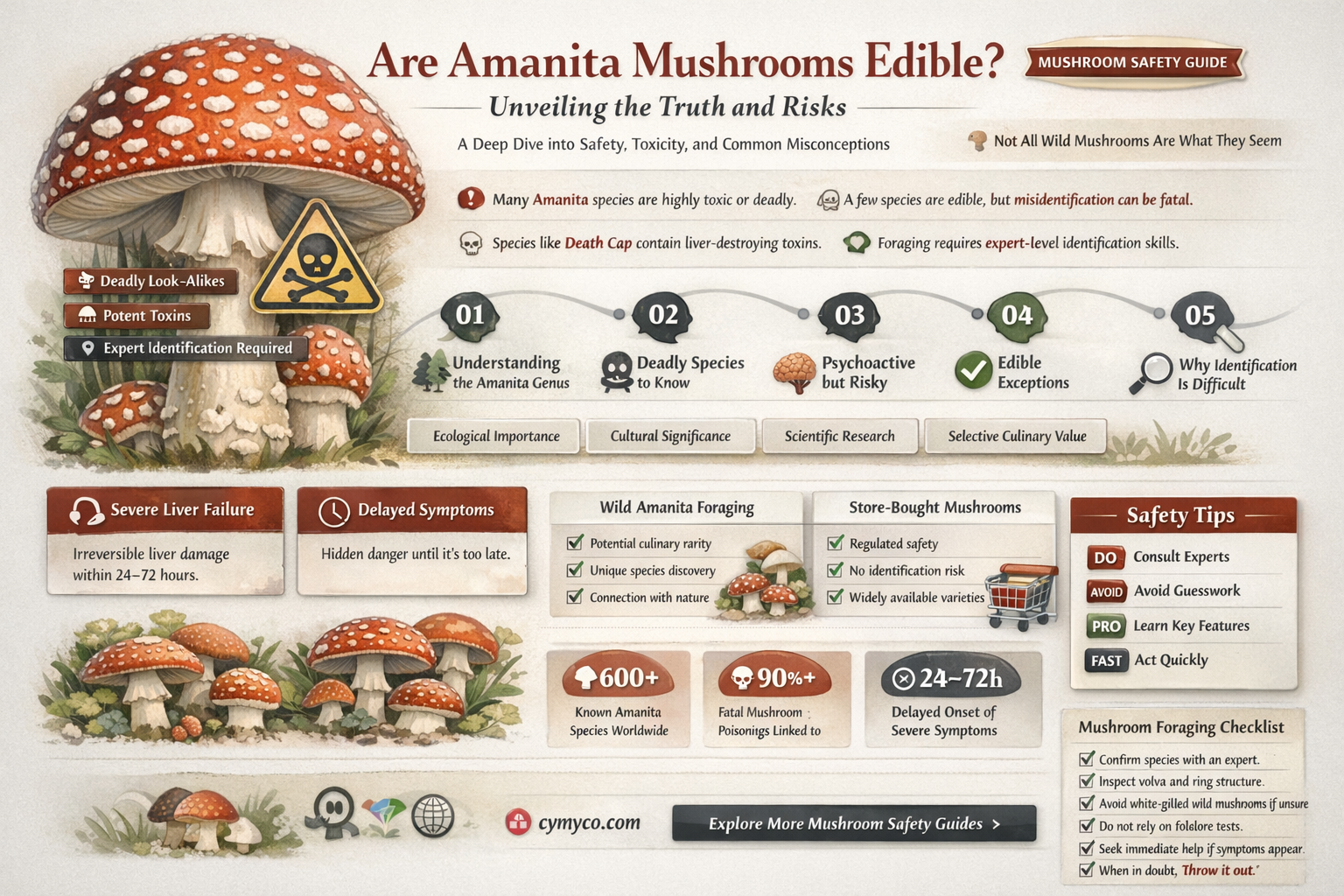 are amanita mushrooms edible